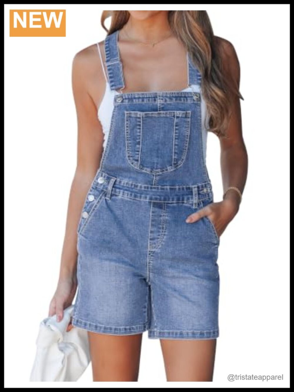 luvamia Denim Short Overalls Women Loose Fit Baggy Stretchy